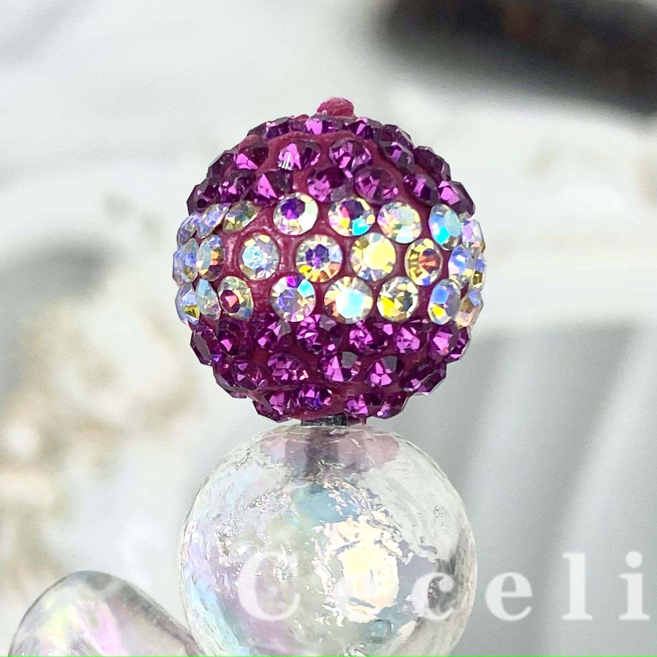 Rhinestone Beads for DIY Pen or DIY Phone Chain Key Chain Bracelet Necklace#RB1637#