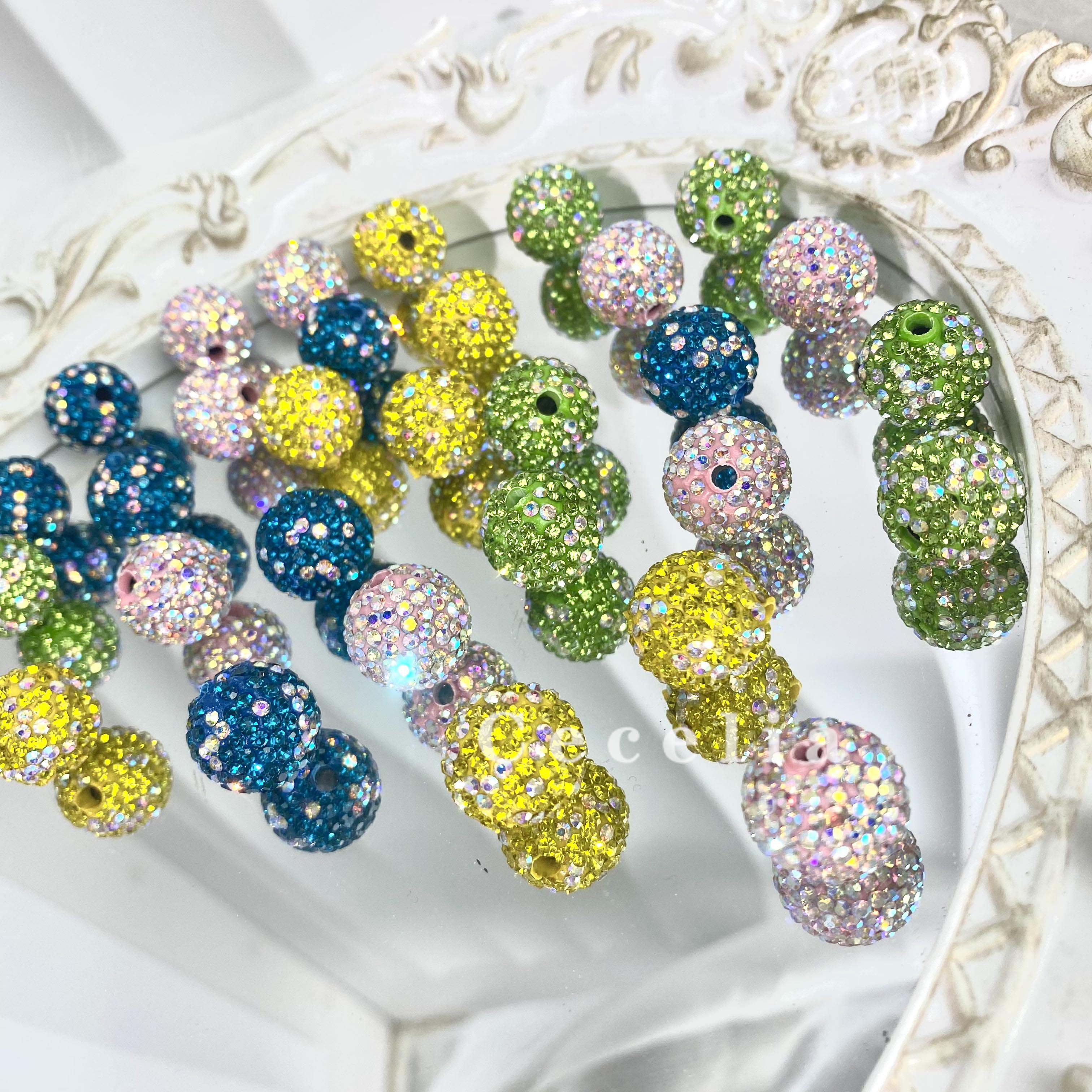 Rhinestone Beads for DIY Pen or DIY Phone Chain Key Chain Bracelet Necklace#RB1629#