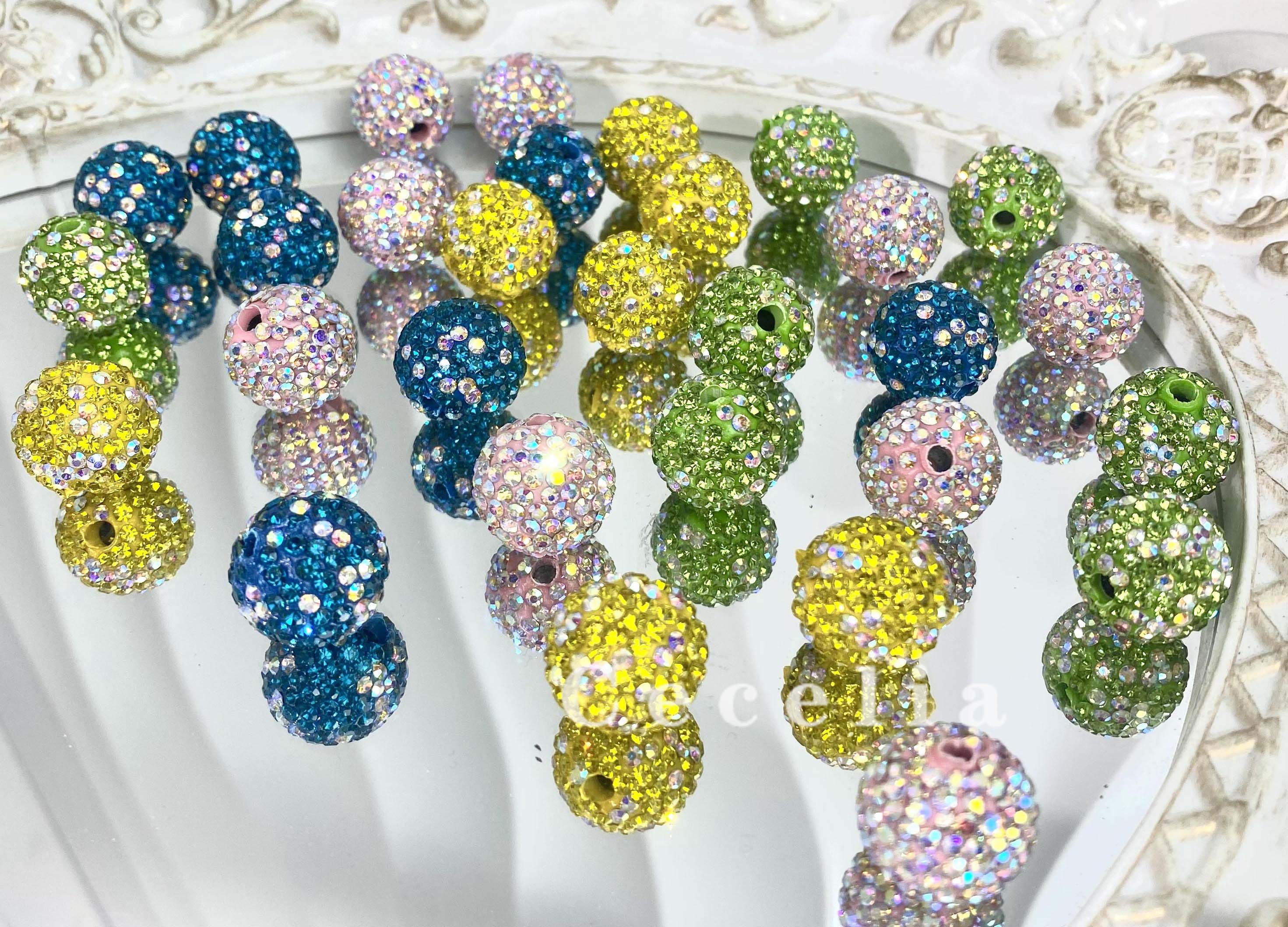 Rhinestone Beads for DIY Pen or DIY Phone Chain Key Chain Bracelet Necklace#RB1629#