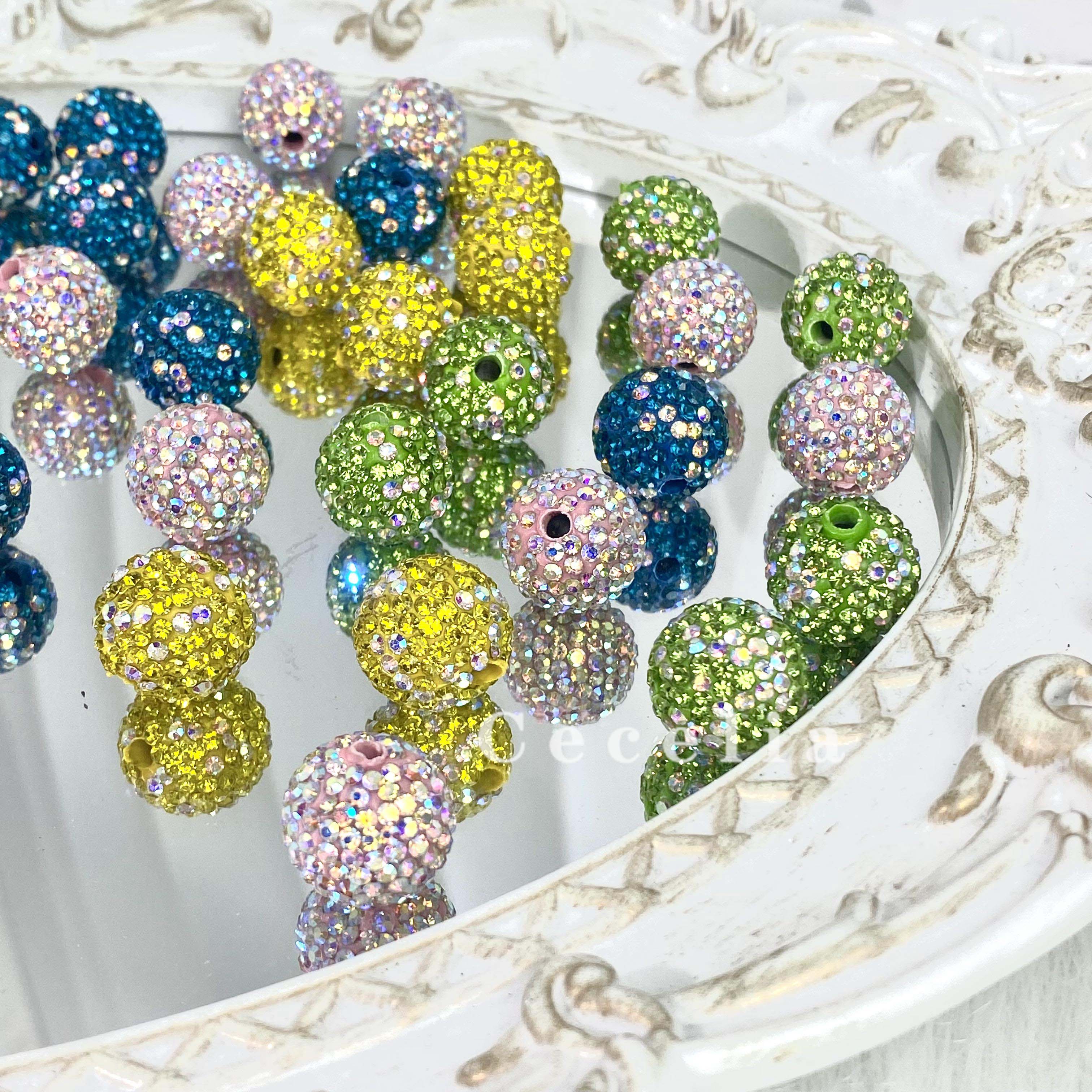 Rhinestone Beads for DIY Pen or DIY Phone Chain Key Chain Bracelet Necklace#RB1629#