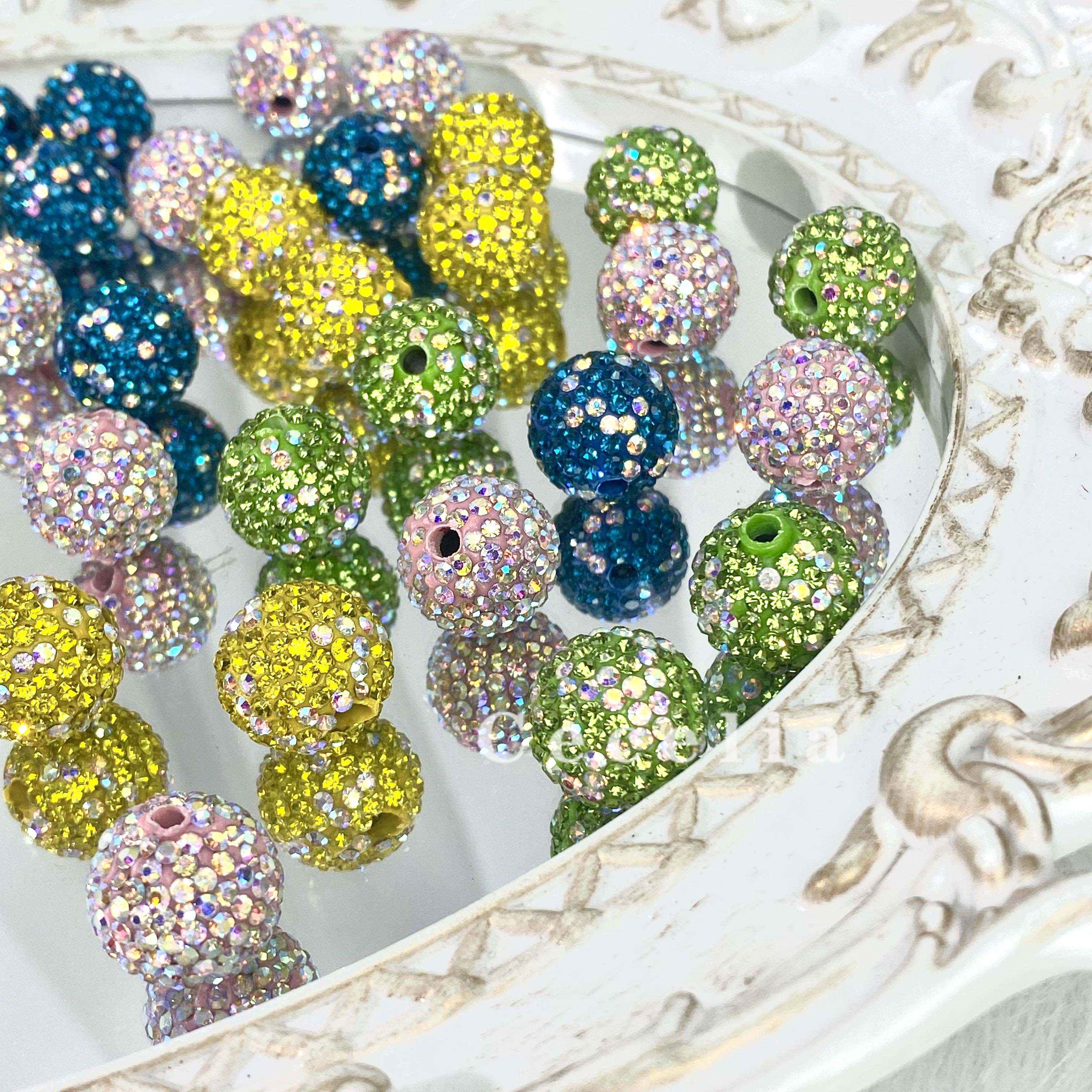 Rhinestone Beads for DIY Pen or DIY Phone Chain Key Chain Bracelet Necklace#RB1629#