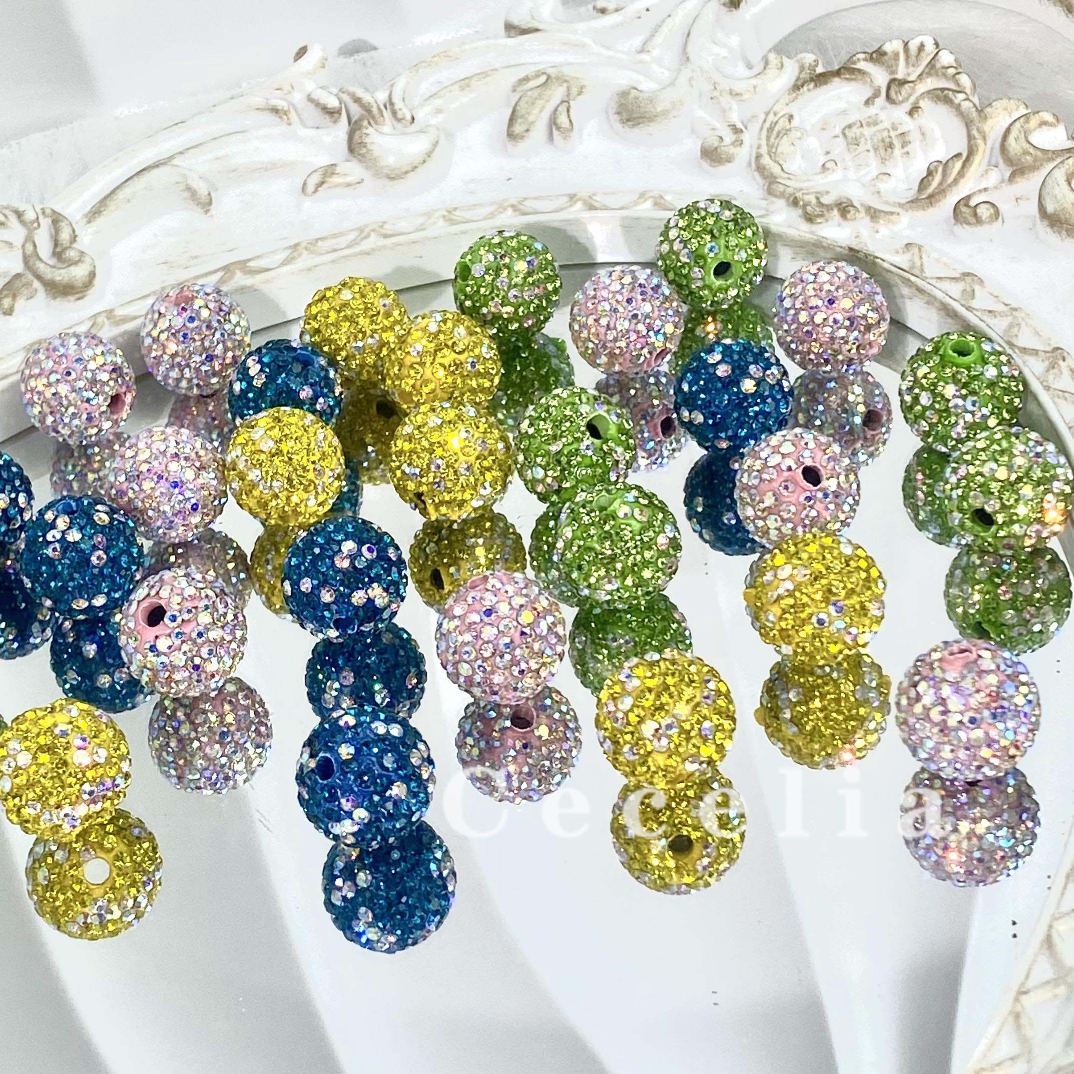 Rhinestone Beads for DIY Pen or DIY Phone Chain Key Chain Bracelet Necklace#RB1629#