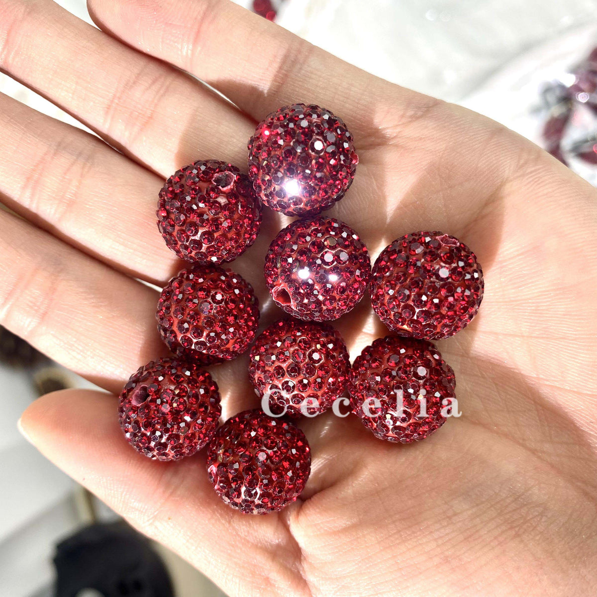Rhinestone Beads for DIY Pen or DIY Phone Chain Key Chain Bracelet Necklace#RB1632#