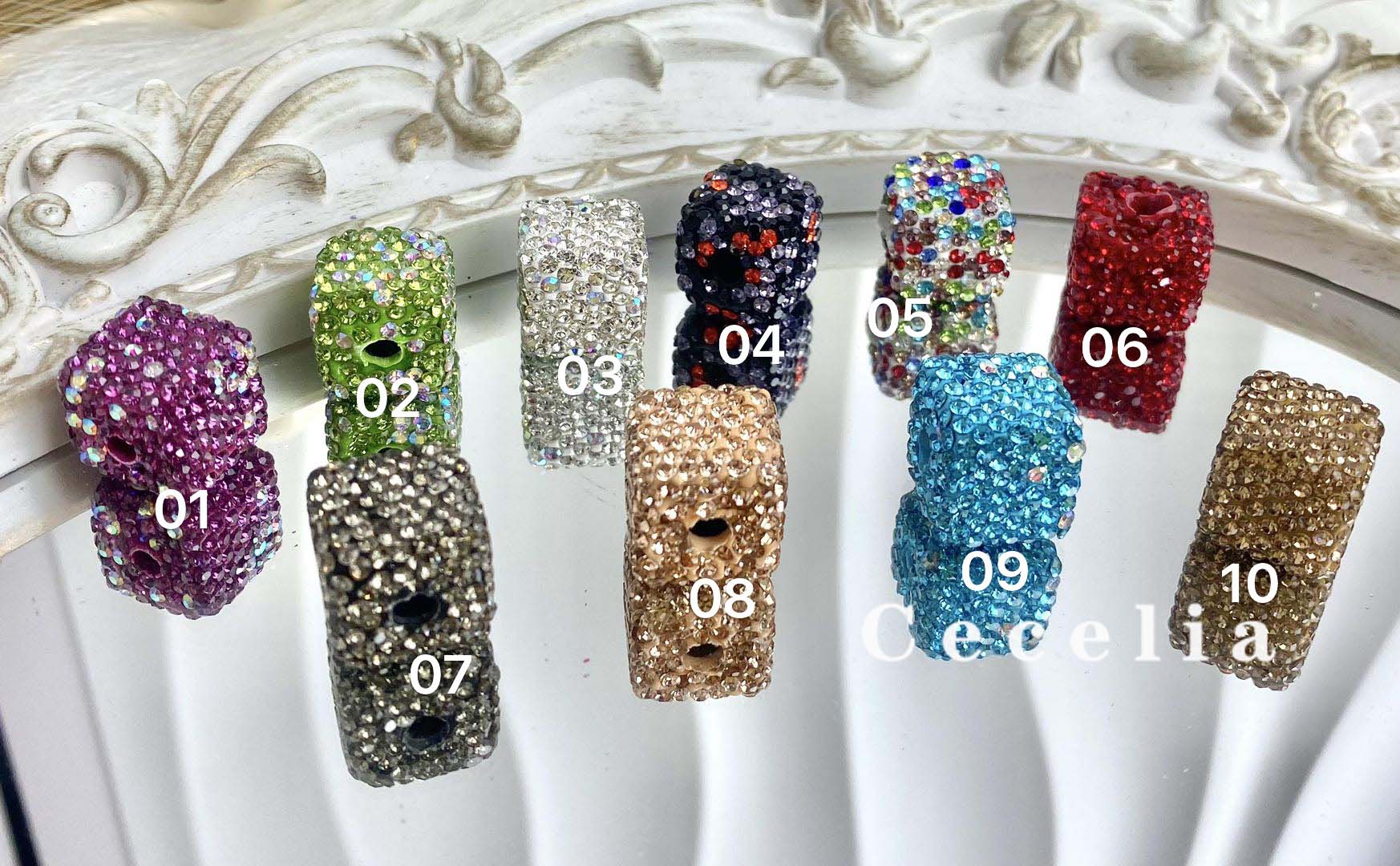 Rhinestone Beads for DIY Pen or DIY Phone Chain Key Chain Bracelet Necklace#RB1642#