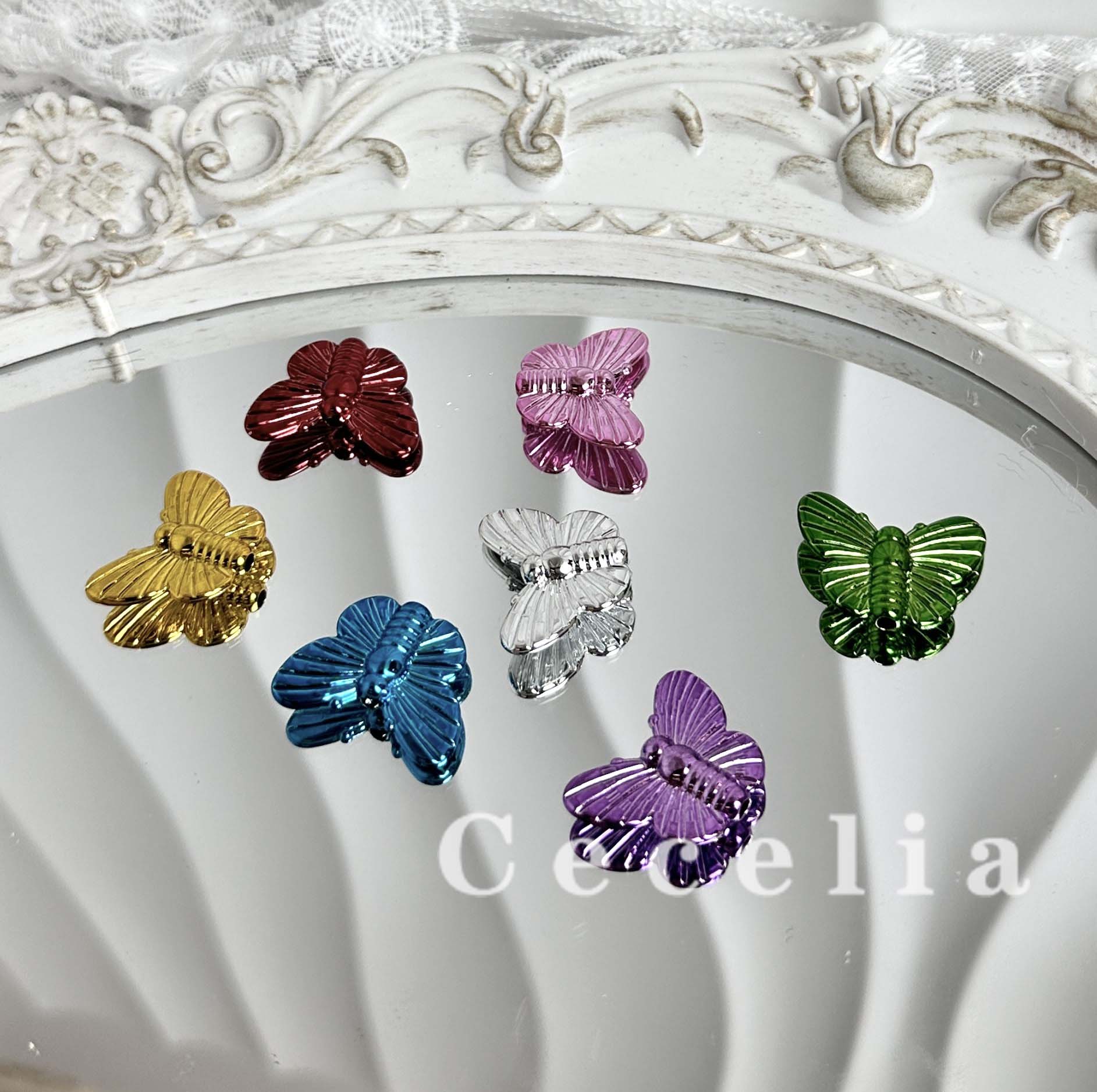 Acrylic Beads Pen Beads for DIY Pen or DIY Phone Chain Key Chain Bracelet Necklace Butterfly Beads #AB1208#