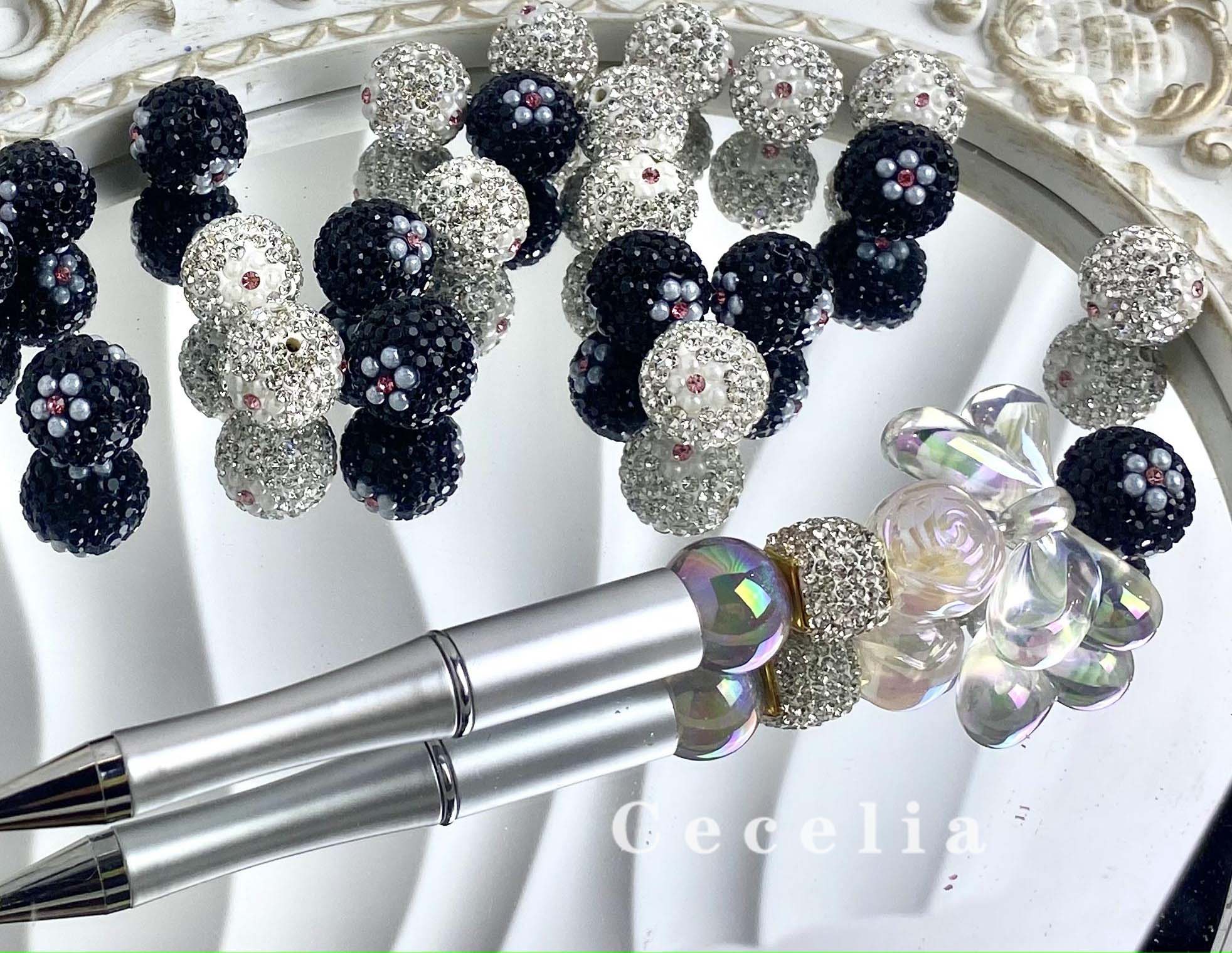 Rhinestone Beads for DIY Pen or DIY Phone Chain Key Chain Bracelet Necklace#RB1645#