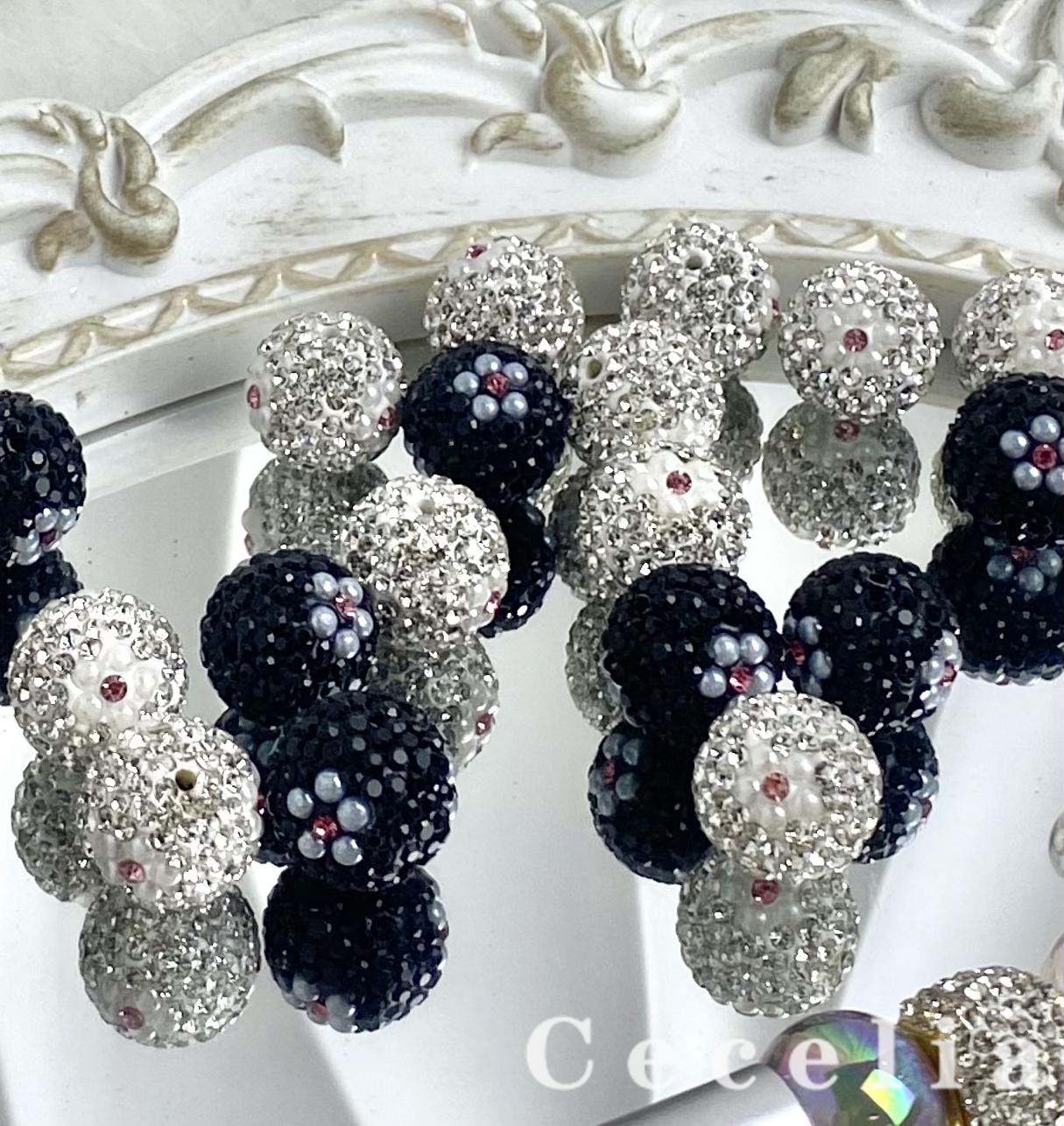 Rhinestone Beads for DIY Pen or DIY Phone Chain Key Chain Bracelet Necklace#RB1645#