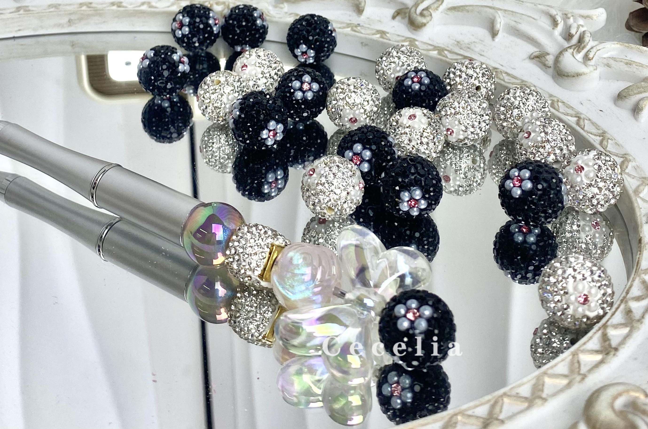 Rhinestone Beads for DIY Pen or DIY Phone Chain Key Chain Bracelet Necklace#RB1645#