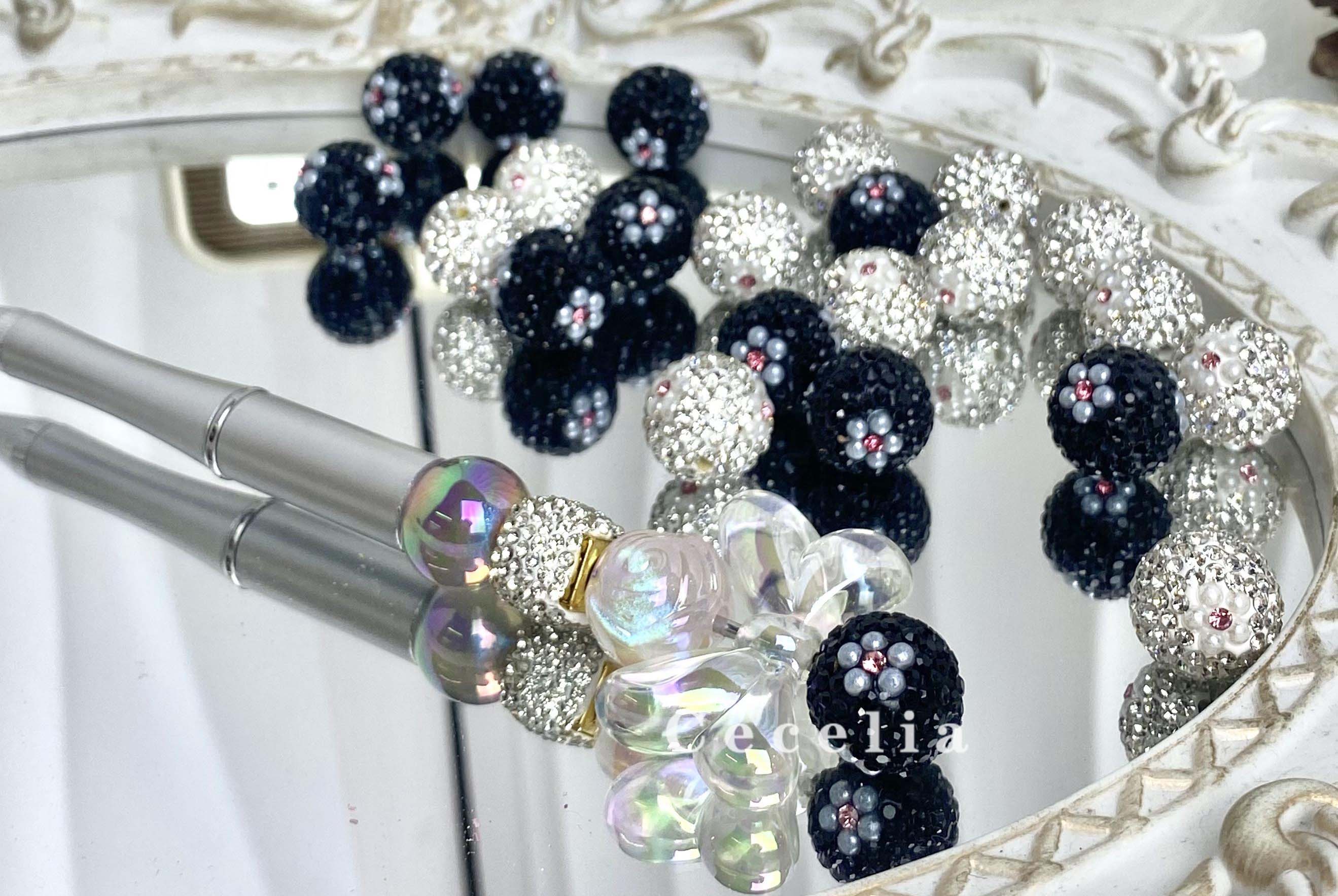 Rhinestone Beads for DIY Pen or DIY Phone Chain Key Chain Bracelet Necklace#RB1645#